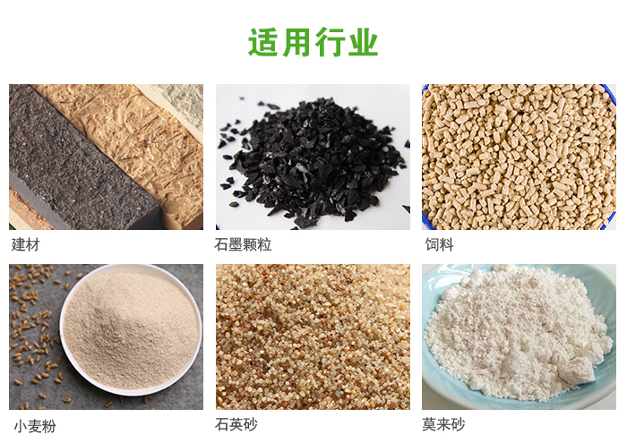高頻振動篩主要用于化工，建材，石墨顆粒，飼料，小麥粉，石英砂，豆漿，果汁等各種物料的干法、濕法篩分、分級、脫水，過濾。