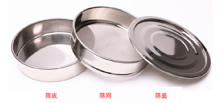 篩底，篩網，篩蓋展示圖